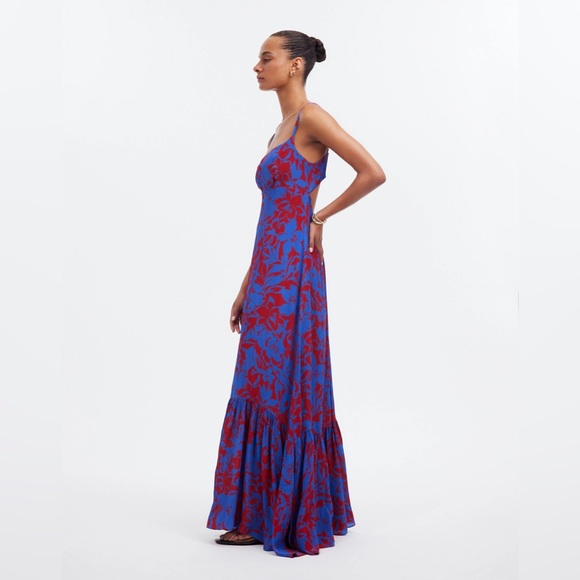 Empire-Waist Tank Maxi Dress in Floral - Picture 3 of 12